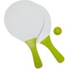 Set de 2 raquettes de plage en bois personnalisées économiques Eliza Matières : MDF Couleurs : vert citron impression logo haute