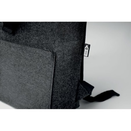Sac à dos  en feutre RPET personnalisé INDICO PACK Matières : PET recyclé Couleurs : pierre livraison express 24h 48h