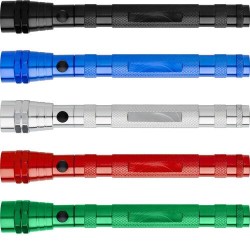 Torche flexible téléscopique personnalisée Aya Matières : caoutchouc Couleurs : noir 2