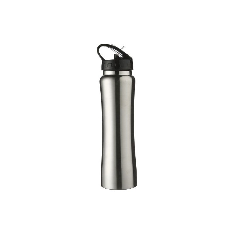 Gourde isotherme personnalisée double paroi 500 ml Teresa Matières : silicone Couleurs : argenté personnalisable avec votre logo