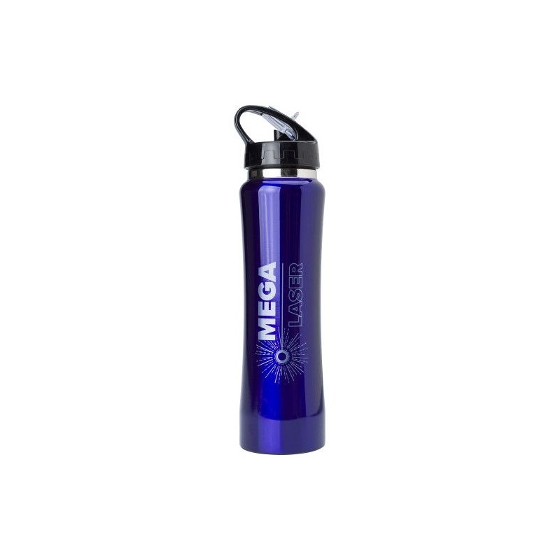 Gourde isotherme personnalisée double paroi 500 ml Teresa Matières : silicone Couleurs : argenté cadeau collaborateur premium