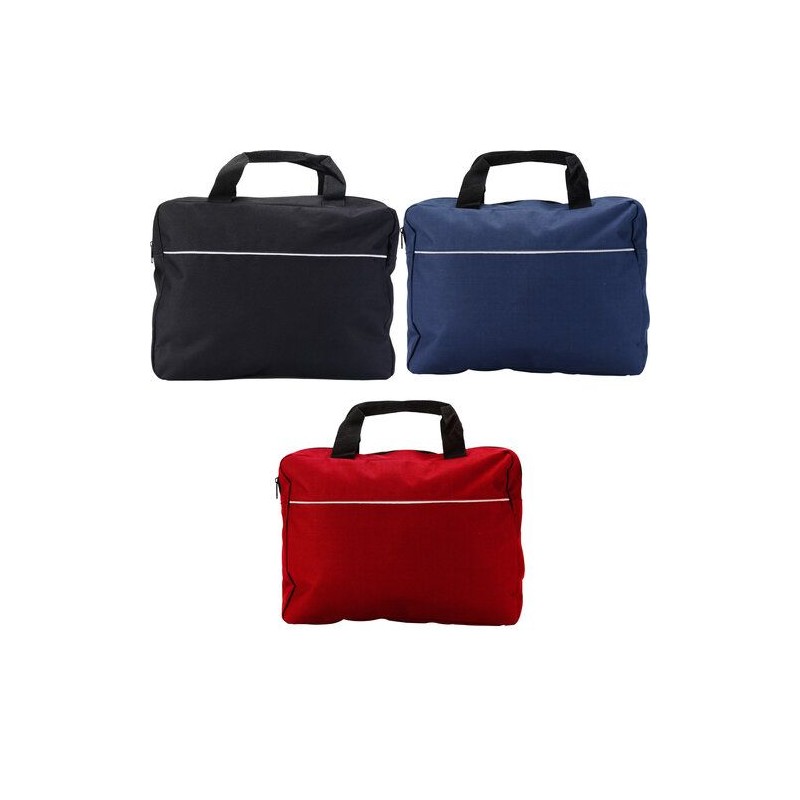 Sacoche en polyester personnalisée pour congrès Niam Matières : polyester Couleurs : noir cadeau entreprise pas cher