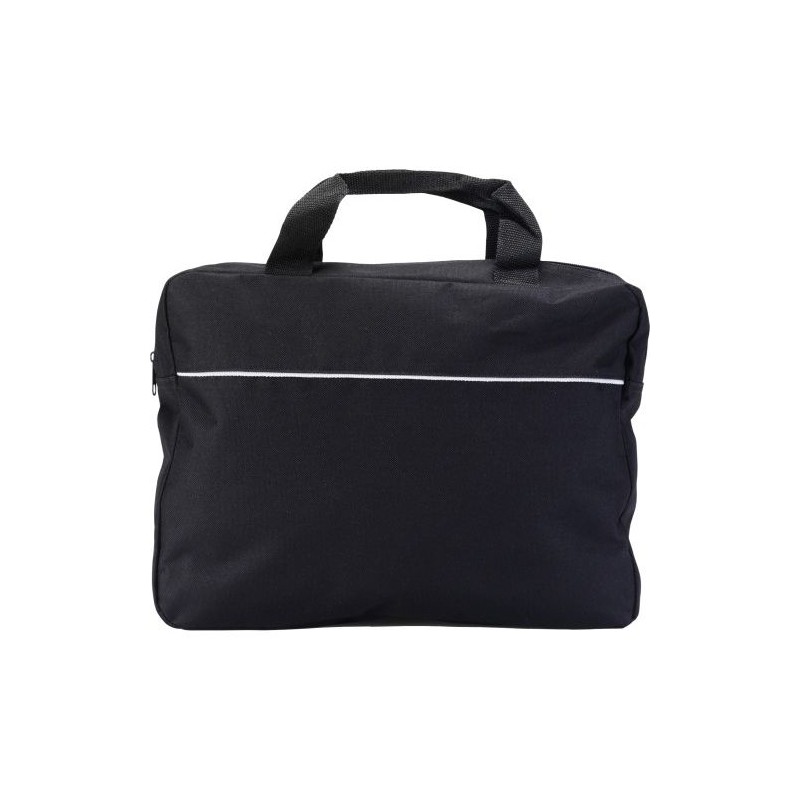 Sacoche en polyester personnalisée pour congrès Niam Matières : polyester Couleurs : noir impression haute définition