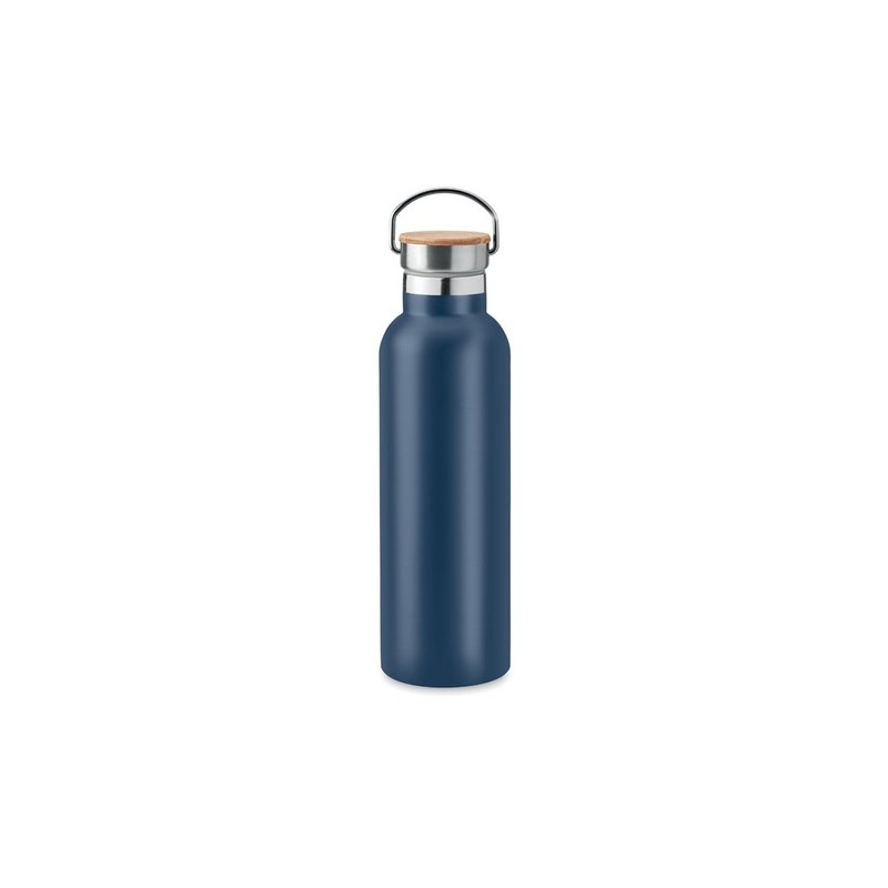 Bouteille isotherme double paroi 750ml personnalisée - Helsinki Matières : acier inoxydable Couleurs : bleu marine