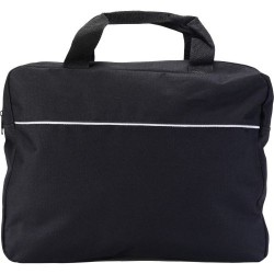 Sacoche en polyester personnalisée pour congrès Niam Matières : polyester Couleurs : bleu marquage laser ultra précis