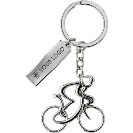 Porte-clés Cycliste Cirilio en métal