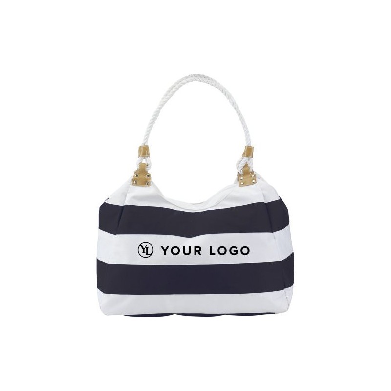 Sac de plage personnalisable en polyester - Christopher Matières : polyester Couleurs : blanc cadeau entreprise pas cher