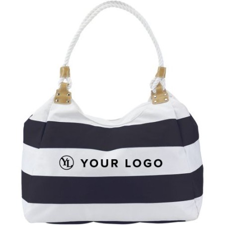 Sac de plage personnalisable en polyester - Christopher Matières : polyester Couleurs : blanc cadeau entreprise pas cher