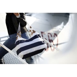 Sac de plage personnalisable en polyester - Christopher Matières : polyester Couleurs : blanc impression haute définition