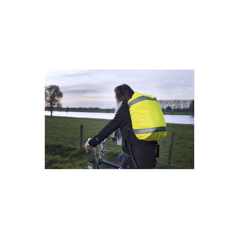 Housse sécurisée fluo - Carrigan Matières : polyester Couleurs : jaune marquage laser ultra précis