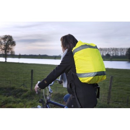 Housse sécurisée fluo - Carrigan Matières : polyester Couleurs : jaune marquage laser ultra précis