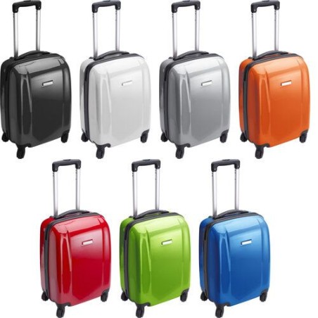 Trolley rigide personnalisé en ABS - Verona Matières : métal Couleurs : noir cadeau collaborateur premium