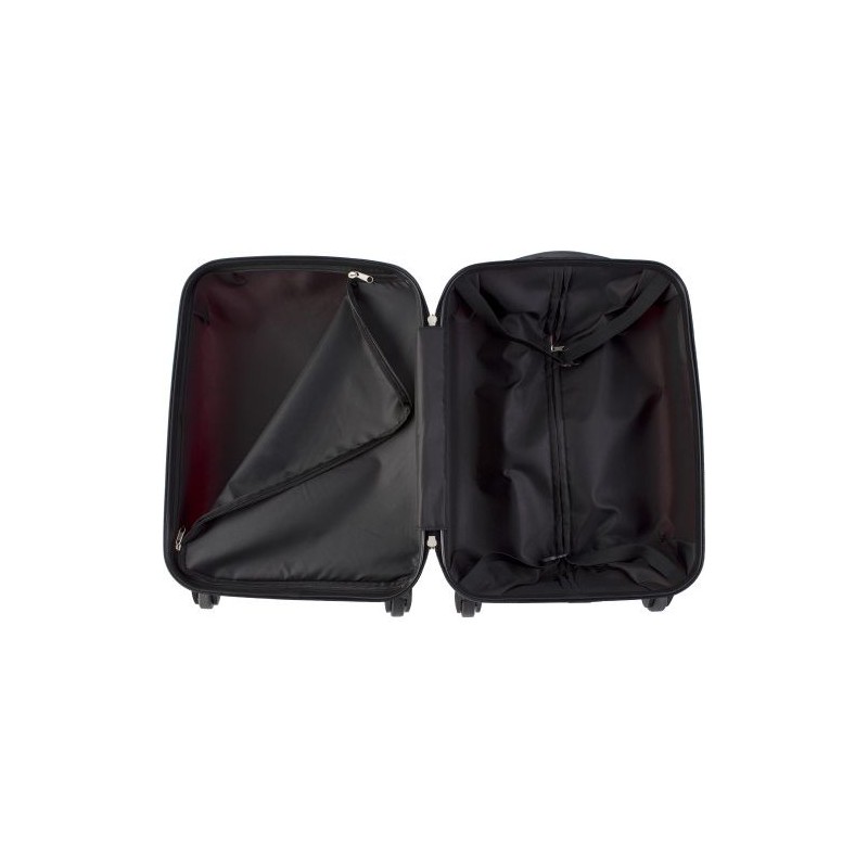 Trolley rigide personnalisé en ABS - Verona Matières : métal Couleurs : noir goodies personnalisé en stock