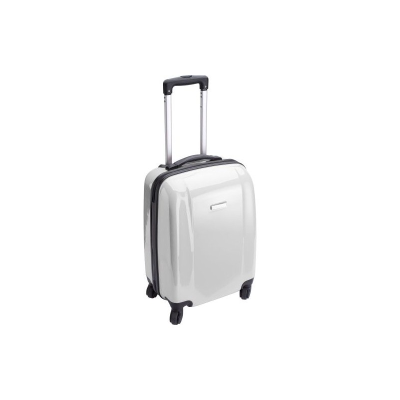 Trolley rigide personnalisé en ABS - Verona Matières : métal Couleurs : blanc livraison express 24h 48h