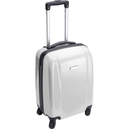 Trolley rigide personnalisé en ABS - Verona Matières : métal Couleurs : blanc livraison express 24h 48h
