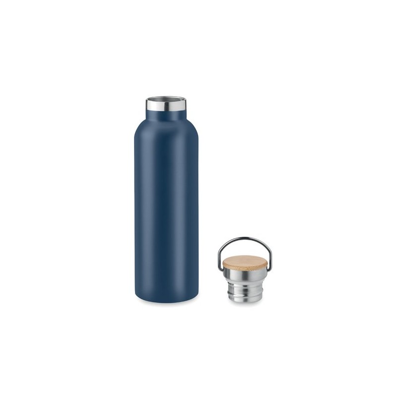 Bouteille isotherme double paroi 750ml personnalisée - Helsinki Matières : acier inoxydable Couleurs : bleu marine goodies publi
