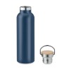 Bouteille isotherme double paroi 750ml personnalisée - Helsinki Matières : acier inoxydable Couleurs : bleu marine goodies publi