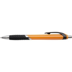 Stylo bille publicitaire en plastique, Thiago Matières : plastique Couleurs : orange personnalisable avec votre logo