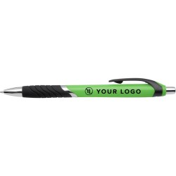 Stylo bille publicitaire en plastique, Thiago Matières : plastique Couleurs : orange objet promo petit budget
