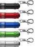 Porte-clés en aluminium pratique et personnalisable avec torche Anna Matières : métal Couleurs : vert clair cadeau collaborateur