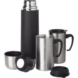 Set Éco-responsable de Bouteille Isotherme de 500 ml et Mugs Personnalisés Frieda Matières : métal Couleurs : multicolore impres