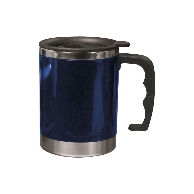 Mug isotherme en acier inoxydable personnalisable Gabi Matières : acier inoxydable Couleurs : noir impression haute définition
