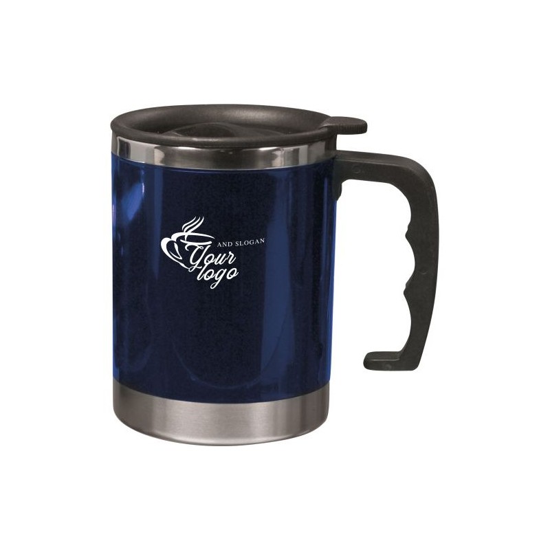 Mug isotherme en acier inoxydable personnalisable Gabi Matières : acier inoxydable Couleurs : noir livraison express 24h 48h