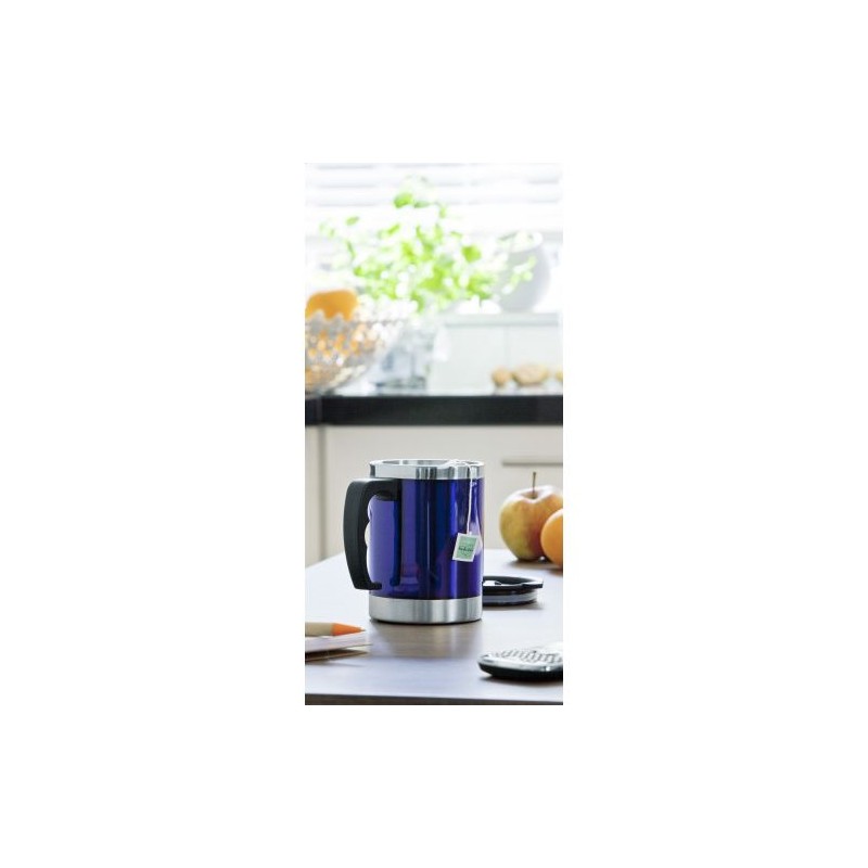 Mug isotherme en acier inoxydable personnalisable Gabi Matières : acier inoxydable Couleurs : noir cadeau collaborateur premium