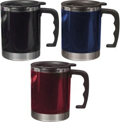 Mug isotherme en acier inoxydable personnalisable Gabi Matières : acier inoxydable Couleurs : bleu goodies publicitaire événemen
