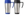 Mug isotherme personnalisé pratique Dev Matières : métal Couleurs : bleu goodies publicitaire événementiel
