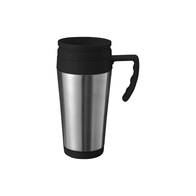 Mug isotherme personnalisé pratique Dev Matières : métal Couleurs : bleu accessoire événementiel unique