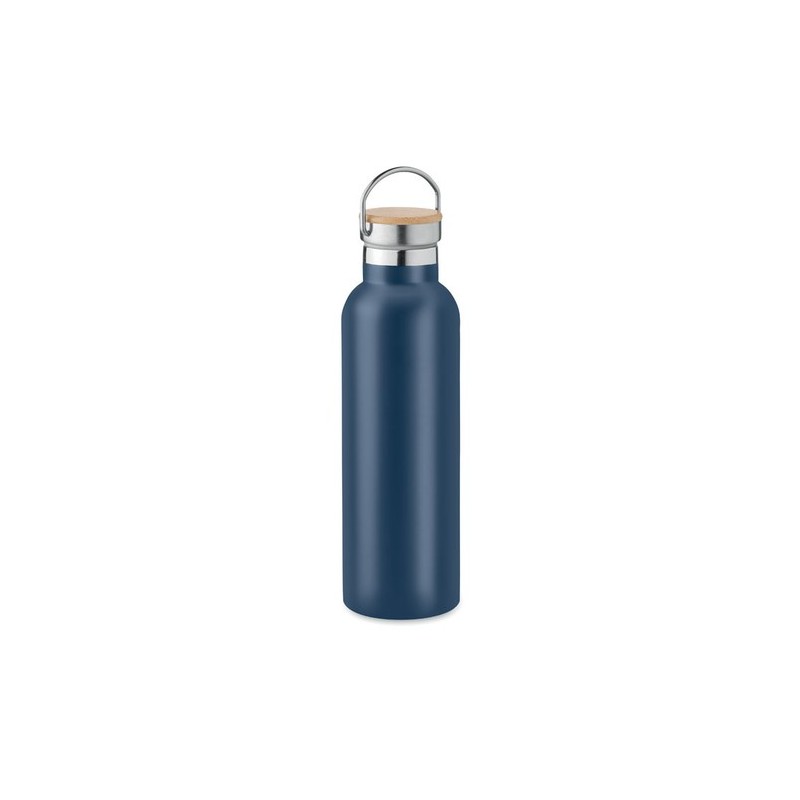 Bouteille isotherme double paroi 750ml personnalisée - Helsinki Matières : acier inoxydable Couleurs : bleu marine livraison exp