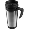 Mug isotherme personnalisé pratique Dev Matières : métal Couleurs : argenté personnalisation rapide en France