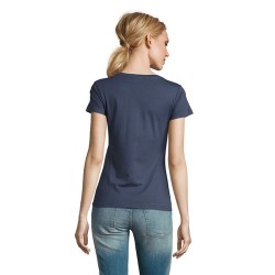 T-Shirt Femme Personnalisé 190g Confort et Style - Imperial Women Matières : coton Taille textile : XL Couleurs : bleu denim goo
