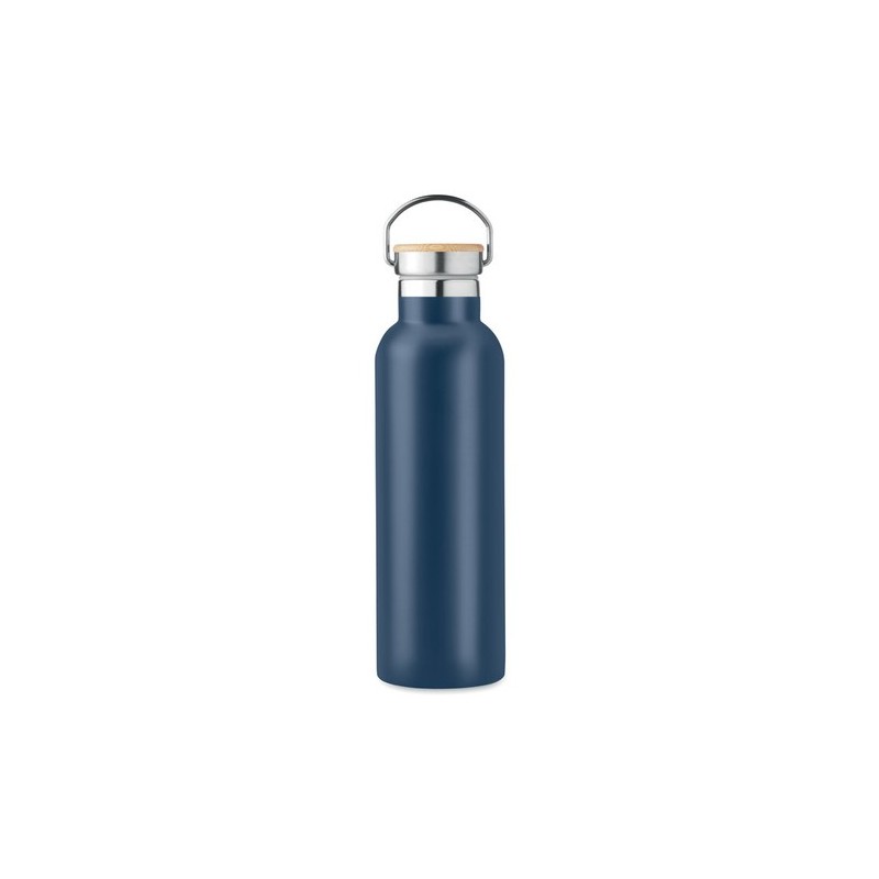 Bouteille isotherme double paroi 750ml personnalisée - Helsinki Matières : acier inoxydable Couleurs : bleu marine cadeau client