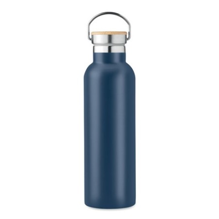 Bouteille isotherme double paroi 750ml personnalisée - Helsinki Matières : acier inoxydable Couleurs : bleu marine cadeau client