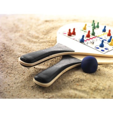 Set de 2 Raquettes de Plage en Bois Colby