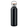 Bouteille isotherme double paroi 750ml personnalisée - Helsinki Matières : acier inoxydable Couleurs : noir personnalisable avec