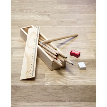 Plumier en bois Carmelita : Élégance et Praticité