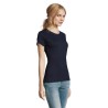 T-Shirt Femme Personnalisé 190g Confort et Style - Imperial Women Matières : coton Taille textile : S Couleurs : french navy obj