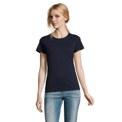 T-Shirt Femme Personnalisé 190g Confort et Style - Imperial Women Matières : coton Taille textile : XL Couleurs : french navy go