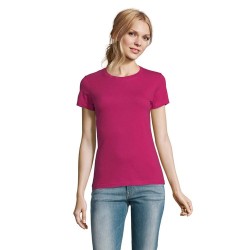 T-Shirt Femme Personnalisé 190g Confort et Style - Imperial Women Matières : coton Taille textile : L Couleurs : fuchsia personn