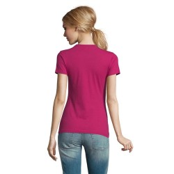 T-Shirt Femme Personnalisé 190g Confort et Style - Imperial Women Matières : coton Taille textile : XL Couleurs : fuchsia impres