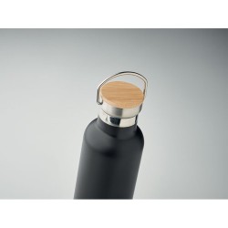 Bouteille isotherme double paroi 750ml personnalisée - Helsinki Matières : acier inoxydable Couleurs : noir accessoire événement