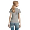 T-Shirt Femme Personnalisé 190g Confort et Style - Imperial Women Matières : coton Taille textile : M Couleurs : gris chiné cade