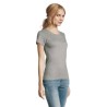 T-Shirt Femme Personnalisé 190g Confort et Style - Imperial Women Matières : coton Taille textile : XL Couleurs : gris chiné obj