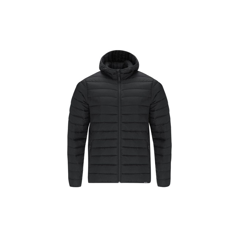Veste personnalisée pas cher Dilax Taille textile : S Couleurs : noir Matières : polyester recyclé marquage laser ultra précis