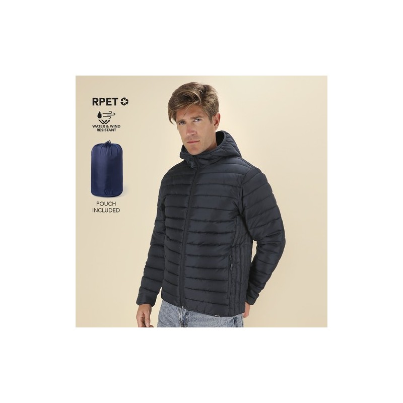 Veste personnalisée pas cher Dilax Taille textile : S Couleurs : noir Matières : polyester recyclé goodies publicitaire événemen