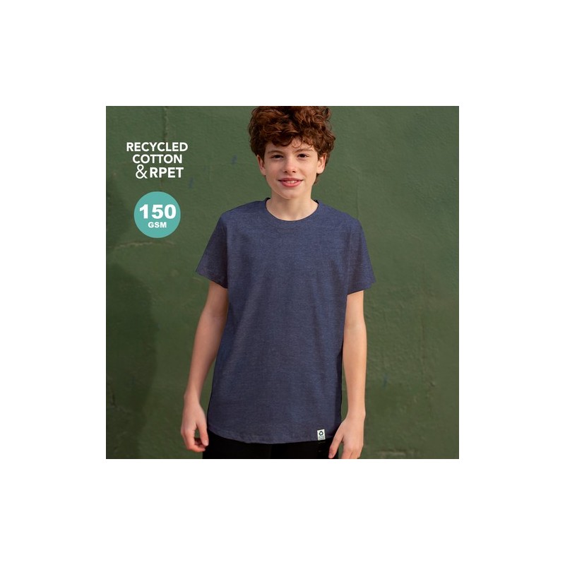 T-Shirt Enfant Éco-responsable Personnalisé pas cher - Bandul Matières : coton recyclé Taille textile : 4/5 ans Couleurs : noir 