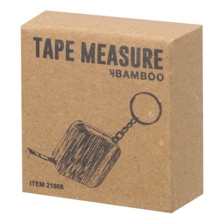Mètre à Ruban Éco-responsable Précis Personnalisé en Bambou 1m Axler Matières : bambou impression haute définition